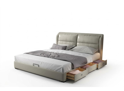 Designer bed bedroom beds textile leather hotel luxury upholstery velvet fabric