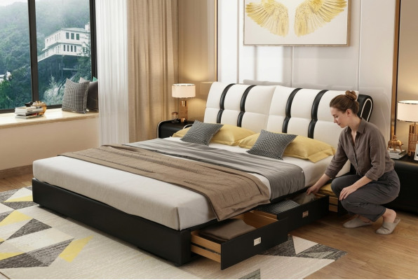 Designer bed bedroom beds textile hotel luxury upholstery seat fabric Italy