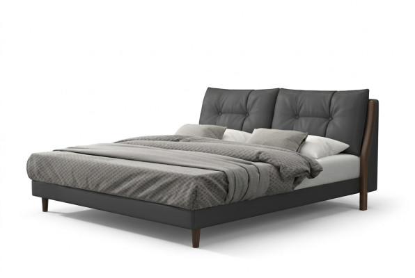Hotel bed luxury design beds upholstery wood leather bedroom 180x200
