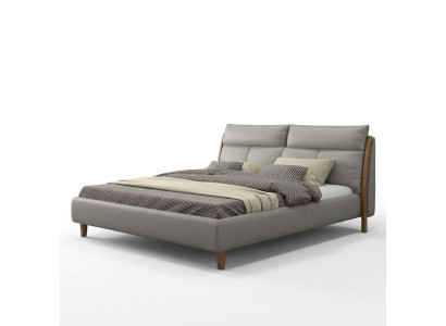 Design textile bed couple modern hotel frame luxury double beds