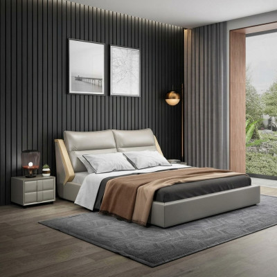 Bedroom luxury bed design wooden bed beds 180x200cm hotel beds