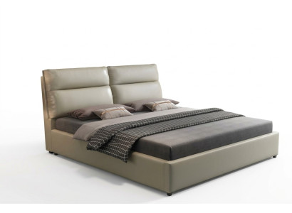 Design bed bedroom textile leather upholstery modern beds 180x200cm
