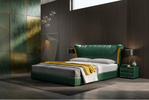 Bed Cushion Classic Double Bed 180x200cm Wood Beds Bedroom