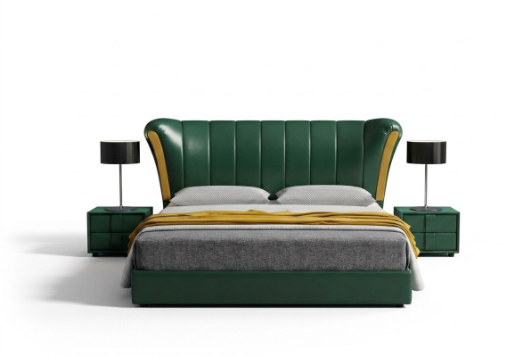 Bed Cushion Classic Double Bed 180x200cm Wood Beds Bedroom