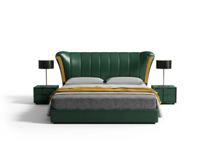 Bed Cushion Classic Double Bed 180x200cm Wood Beds Bedroom