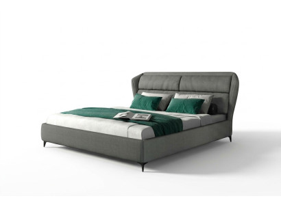 Bed Classic Upholstered Bed Luxury Double Bedroom Designer Bed Frame 180x200cm
