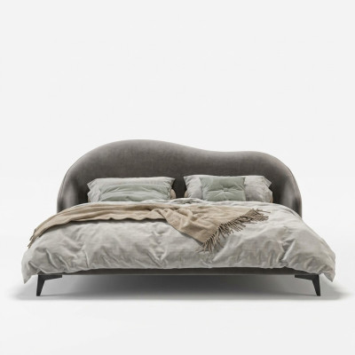 Italian bedroom furniture upholstered double bed design beds