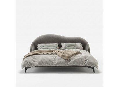 Italian bedroom furniture upholstered double bed design beds