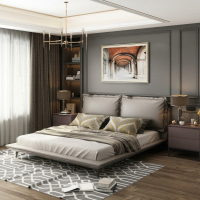 Double bed, bed, matrimonial bed, design, luxury, luxe, beds, designer bed, textile.