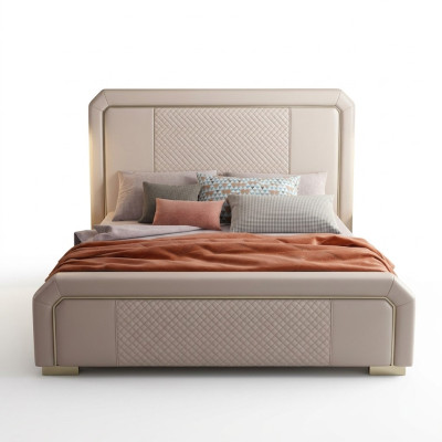 Designer double bed hotel luxury bedroom 180x200cm beds