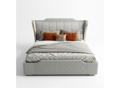 Designer wooden bed, exquisite furniture, double beds for the bedroom 180x200cm