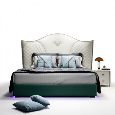Classic Baroque Style Bed Double Beds Bedroom 180x200cm
