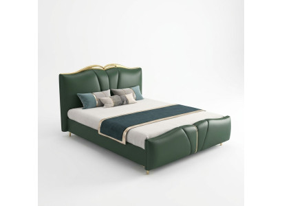 Designer bed bedroom beds textile leather hotel luxury upholstery