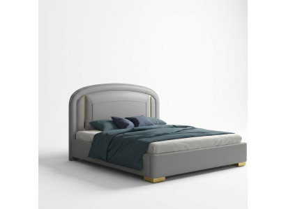 Modern design bed 180x200 velvet metal hotel beds double married sleep