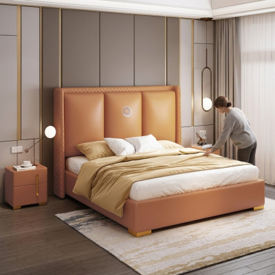 Bed Orange Bedroom Design Furniture Modern Luxury Beds Bed Frame