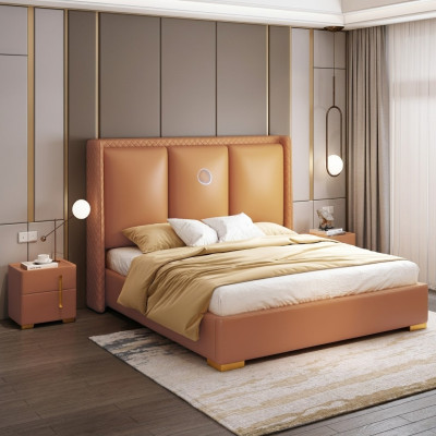 Bed Orange Bedroom Design Furniture Modern Luxury Beds Bed Frame