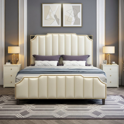 Bed Cushion Design Luxury Double Hotel Beds Matrimonial 180x200cm Sleeping Room