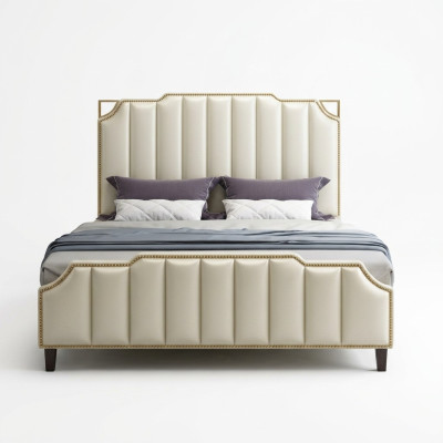 Bed Cushion Design Luxury Double Hotel Beds Matrimonial 180x200cm Sleeping Room