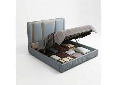 Bed Cushion Design Luxury Metal Beds Double Matrimonial Sleep Room Leather
