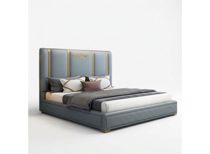 Bed Cushion Design Luxury Metal Double Beds Hotel Marital Bedroom