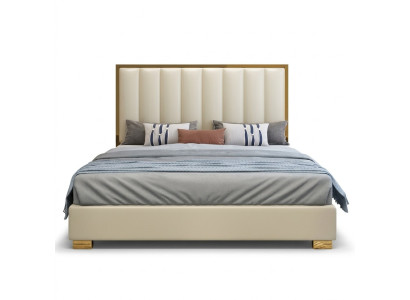 Bed Beds Wood Leather Upholstery Marriage Design Leather Hotel Box Spring Furniture