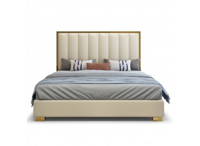 Bed Beds Wood Leather Upholstery Marriage Design Leather Hotel Box Spring Furniture