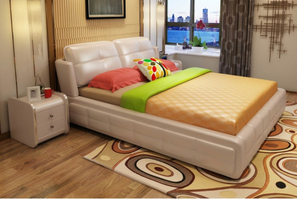 Luxury bedroom bed upholstery decor design 180x200cm double hotel beds