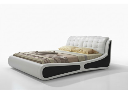 Bed Cushion Design Luxury Double Bed White 180x200cm Bedroom Leather