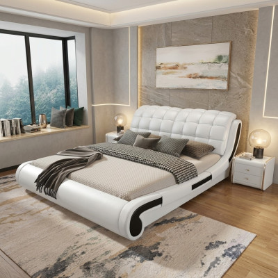 Double bed Bed Marital bed Design Upholstered bed Designer bed Leather beds