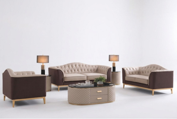 Complete set sofa suite 3+2+1 seater sofa design couch living landscape