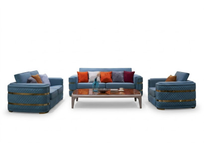 Classic sofa upholstery 3+2+1 seater couches leather seating suite living room