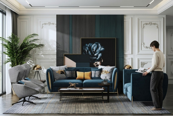 Sofa set 3+1 seater set design sofas upholstered couches textile relaxation luxury