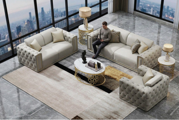 Sofa set 3+2+1 seater classic couches living room landscape sofas upholstery