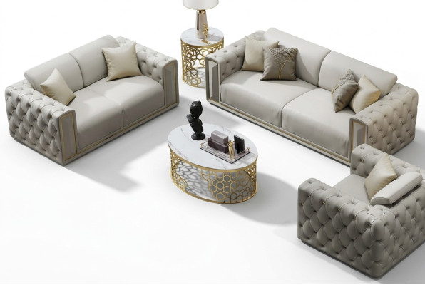 Sofa set 3+2+1 seater classic couches living room landscape sofas upholstery
