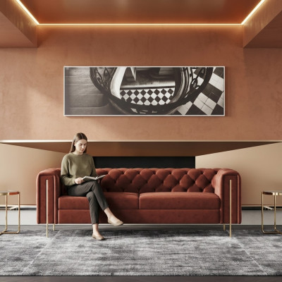 Three-seater sofa upholstery design couch seating sofas 3-piece room furniture modern