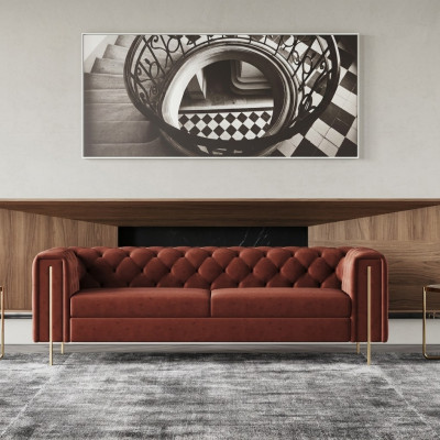 Three-seater sofa upholstery design couch seating sofas 3-piece room furniture modern