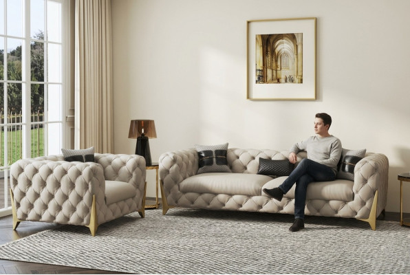 Sofa set Big Set 3+1 seater leather couch sofa set design couches