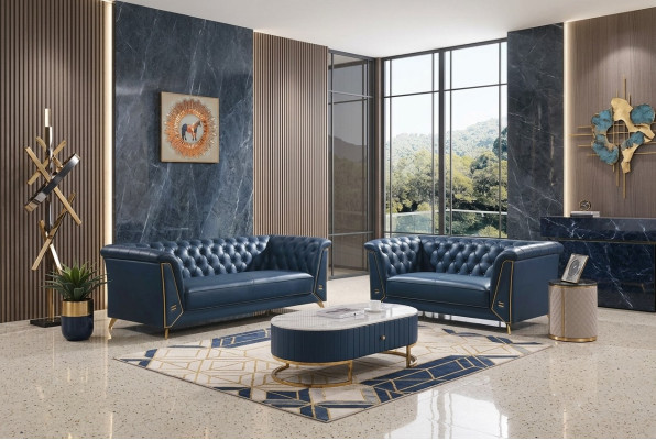 Luxury Chesterfield Sofa Set 3+2 Seater Coffee Table Furniture Couch