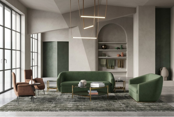 Sofa set 3+3 seater green sofa sets leather sofas couches upholstery