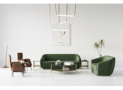 Sofa set 3+3 seater green sofa sets leather sofas couches upholstery