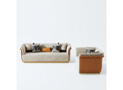 Modern sofa set 3+2 seater seating group leather couches 2-piece set