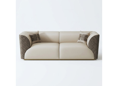 Sofa Three-seater Couch Classic New Upholstery 3-Seater Decorative Leather Couches