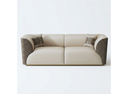 Sofa Three-seater Couch Classic New Upholstery 3-Seater Decorative Leather Couches