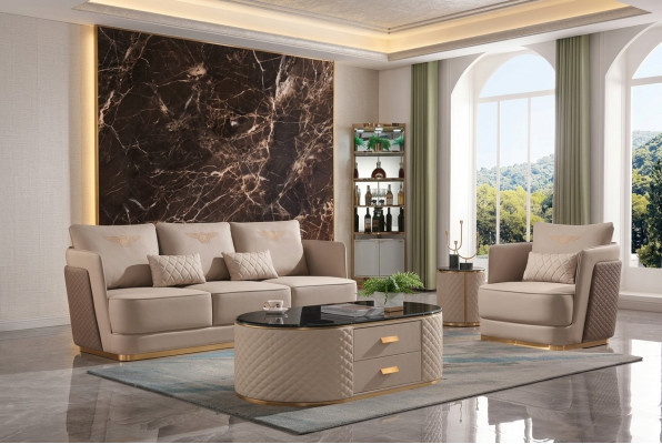 Sofa set 3+1-seater classic sets leather couches sofas upholstery