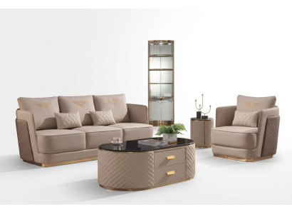Sofa set 3+1-seater classic sets leather couches sofas upholstery