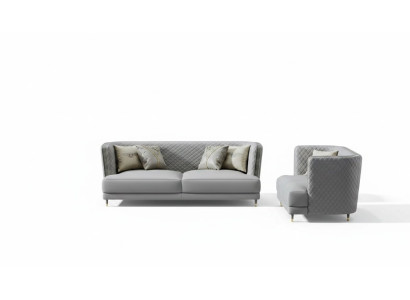 Gray sofa set 3+2 seater modern upholstered living room sofas