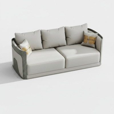 Sofa three-seater couch classic new upholstery decor 3-seater leather couches