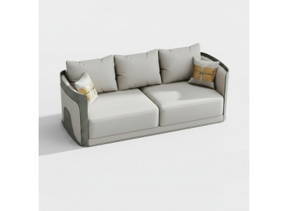 Sofa three-seater couch classic new upholstery decor 3-seater leather couches