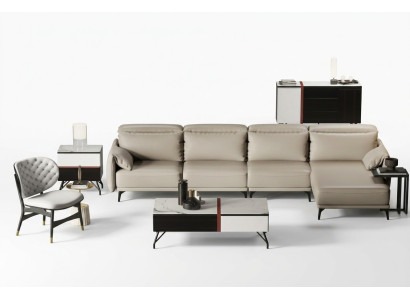 Designer leather sofa corner sofa upholstery corner couch seat L-shaped set new sofa