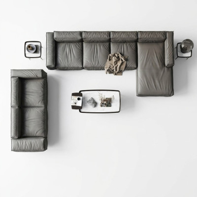 Corner sofa couch upholstery living landscape corner sofas set L shape gray